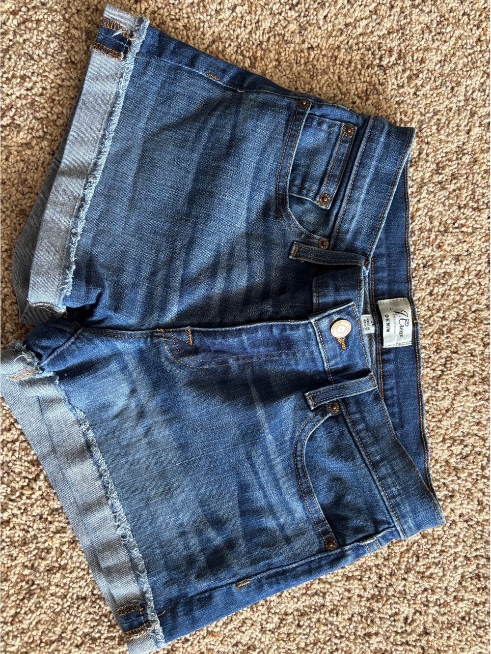 J. Crew cuffed denim shorts 26” 3” inseam